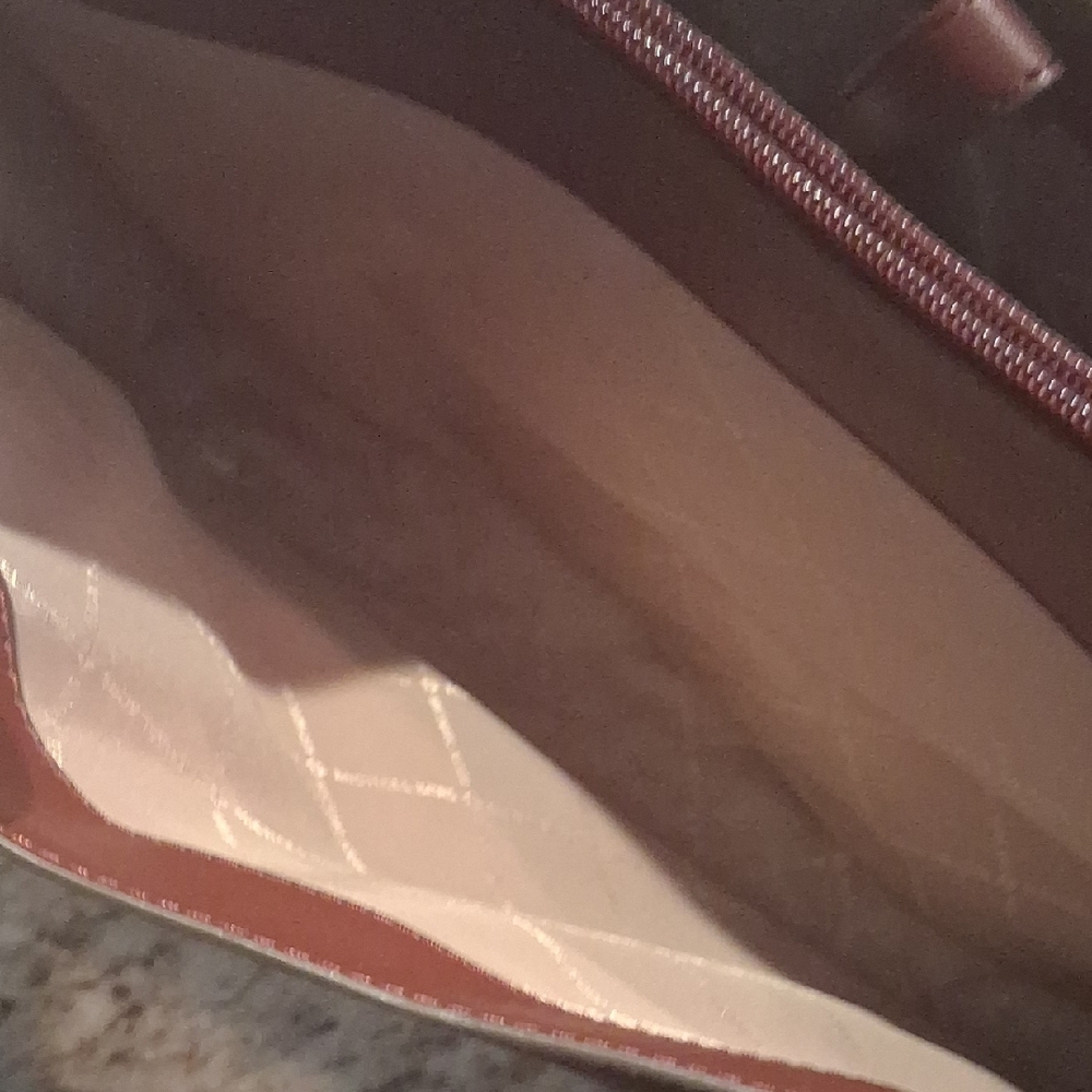 Michael Kors Burgundy Leather Tote - Picture 2 of 8
